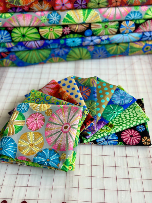 9pcs - Fat Quarter Pack - August 2024 Bundle -  Kaffe Fassett Collective