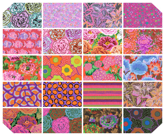 PRE-ORDER - 2.5" 40pcs AUGUST 2025 DESIGN ROLL- HOT FB4DRGP  Kaffe Fassett Collective