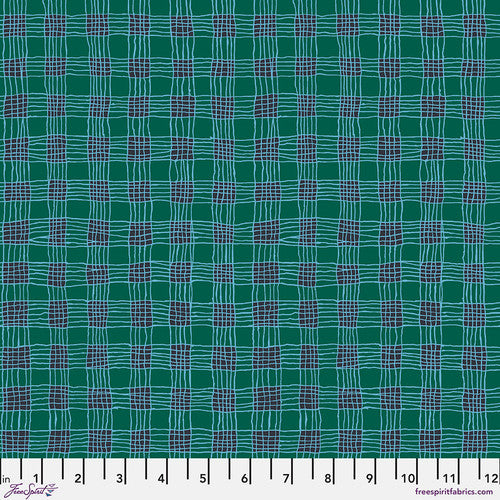 PRE-ORDER! GINGHAM AQUA PWBM089 Kaffe Fassett Collective FEBRUARY 2025