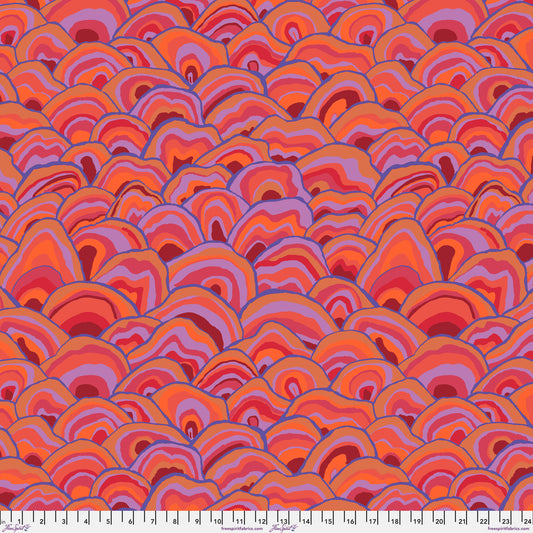 WOBBLE Red PWBM092  Brandon Mably Kaffe Fassett Collective AUGUST 2024