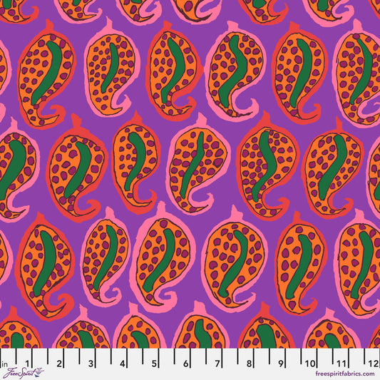 PASHA PAISLEY Purple PWBM096 Brandon Mably Kaffe Fassett Collective AUGUST 2024