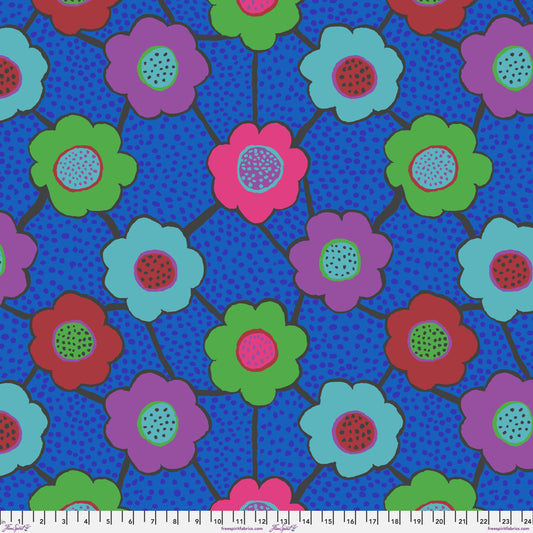 PRE-ORDER FLORAL CONNECTIONS Blue PWPJ132 Kaffe Fassett Collective August 2025