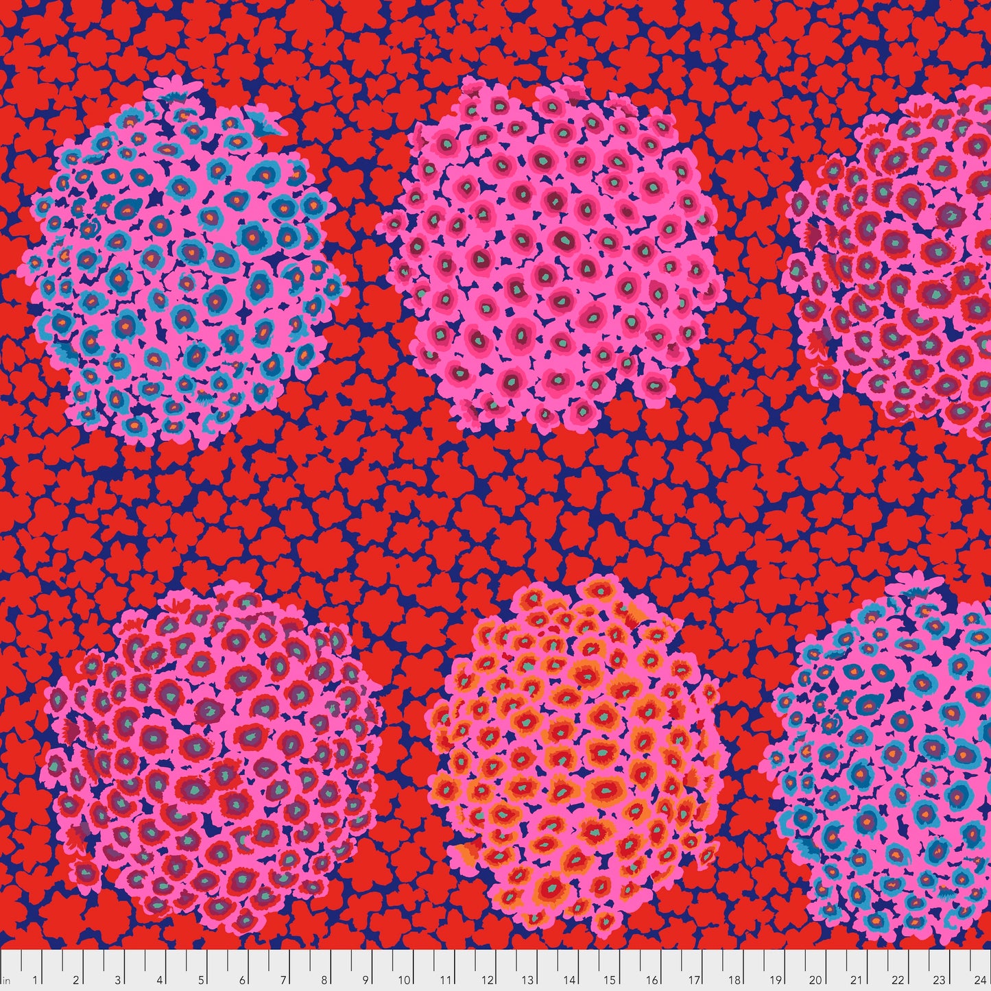 HYDRANGEA RED PWGP180  Kaffe Fassett