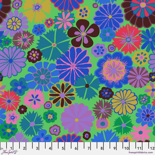 FOLK FLOWER Blue PWGP204 Kaffe Fassett Collective AUGUST 2024