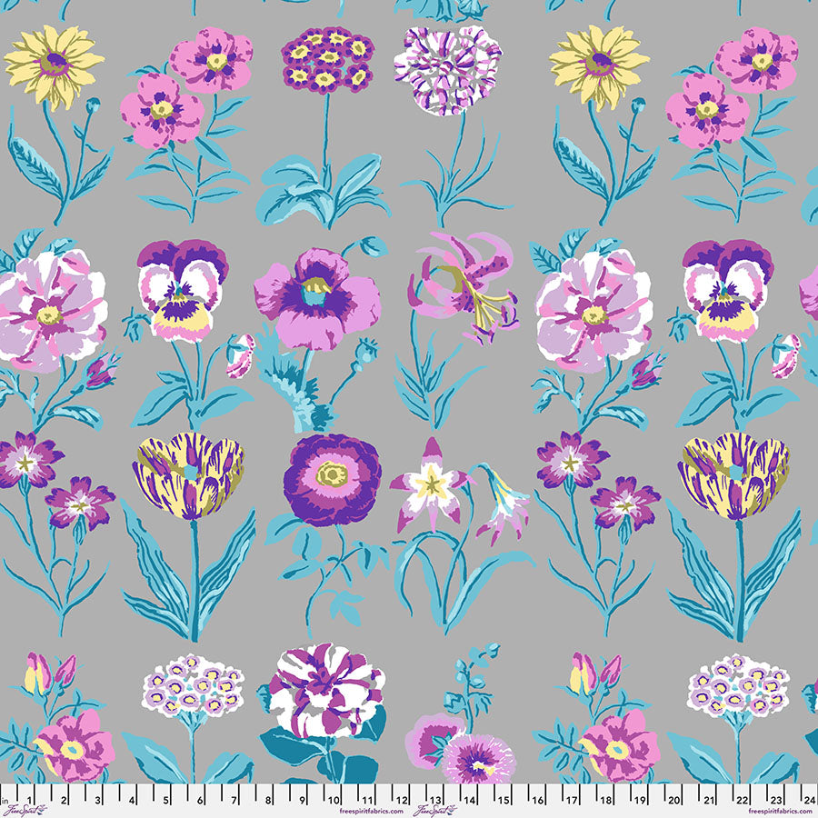 FLOWER STUDIES Grey PWGP205 Kaffe Fassett Collective FEBRUARY 2025