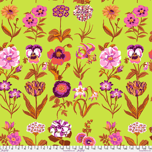 PRE-ORDER! FLOWER STUDIES Lime PWGP205 Kaffe Fassett Collective FEBRUARY 2025