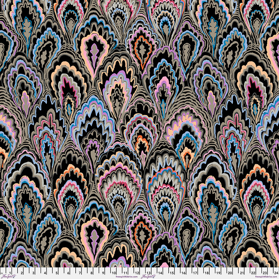 PRE-ORDER! MARBLE SCALLOPS Black PWGP207 Kaffe Fassett Collective FEBRUARY 2025