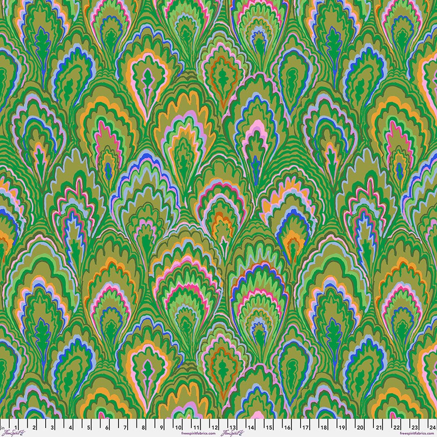 PRE-ORDER! MARBLE SCALLOPS Green PWGP207 Kaffe Fassett Collective FEBRUARY 2025