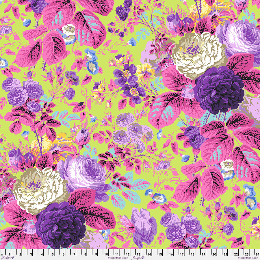 PRE-ORDER! GRADI FLORAL Lime PWPJ053 Kaffe Fassett Collective FEBRUARY 2025