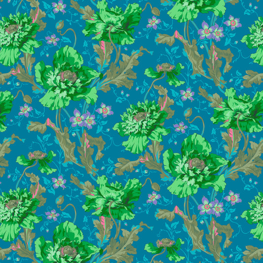 PAPAVER Green PWPJ127 Philip Jacobs Kaffe Fassett Collective AUGUST 2024