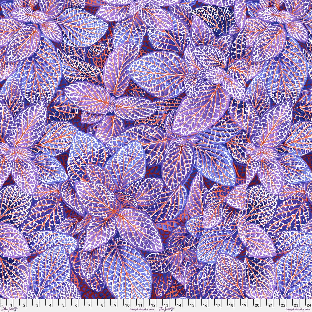 FITTONIA BLUE PWPJ129  Philip Jacobs Kaffe Fassett Collective AUGUST 2024