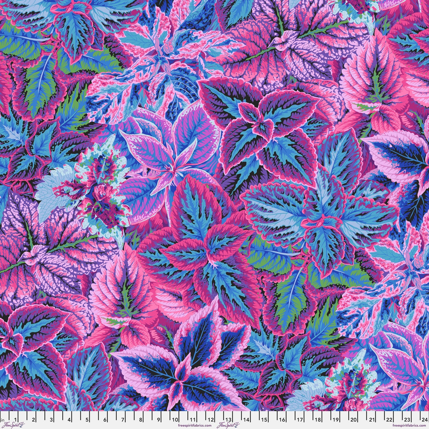 PRE-ORDER BOLD LEAVES Blue PWPJ132 Kaffe Fassett Collective August 2025