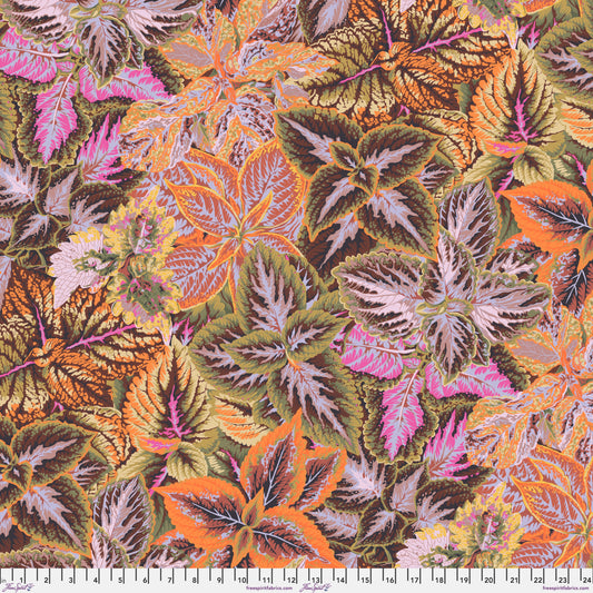 PRE-ORDER BOLD LEAVES Brown PWPJ132 Kaffe Fassett Collective August 2025