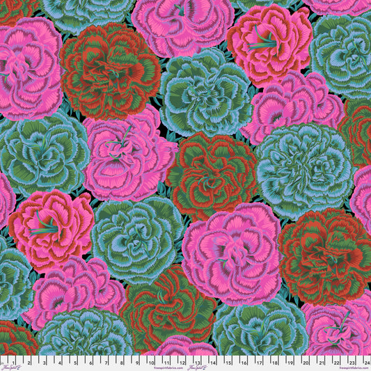 PRE-ORDER PICOTEE CARNATIONS Dark PWPJ133 Kaffe Fassett Collective August 2025