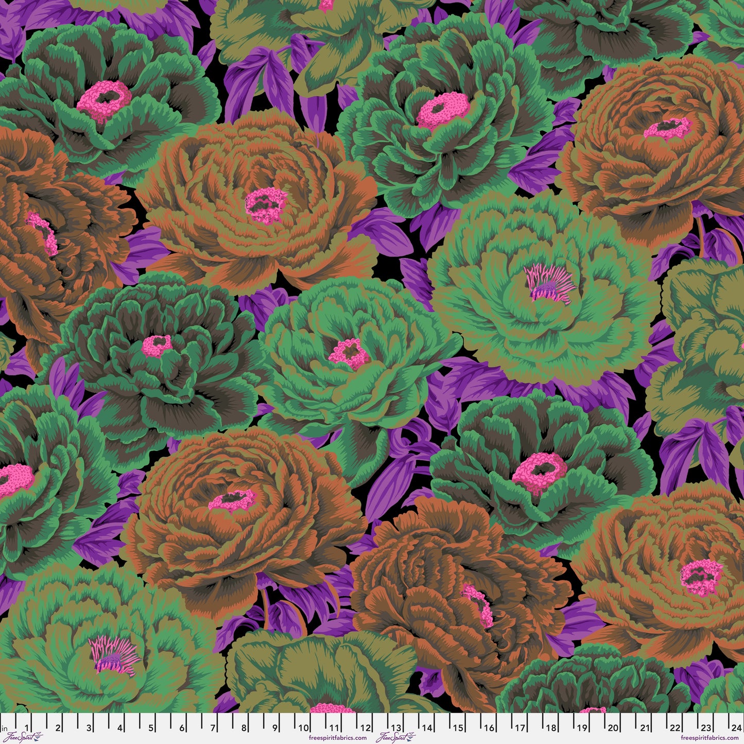 PRE-ORDER TIBETAN PEONY Dark PWPJ136 Kaffe Fassett Collective August 2025