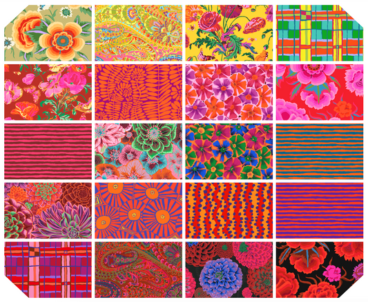 Kaffe Fassett Charm Pack - 42pc - 5"x5" - August 2022