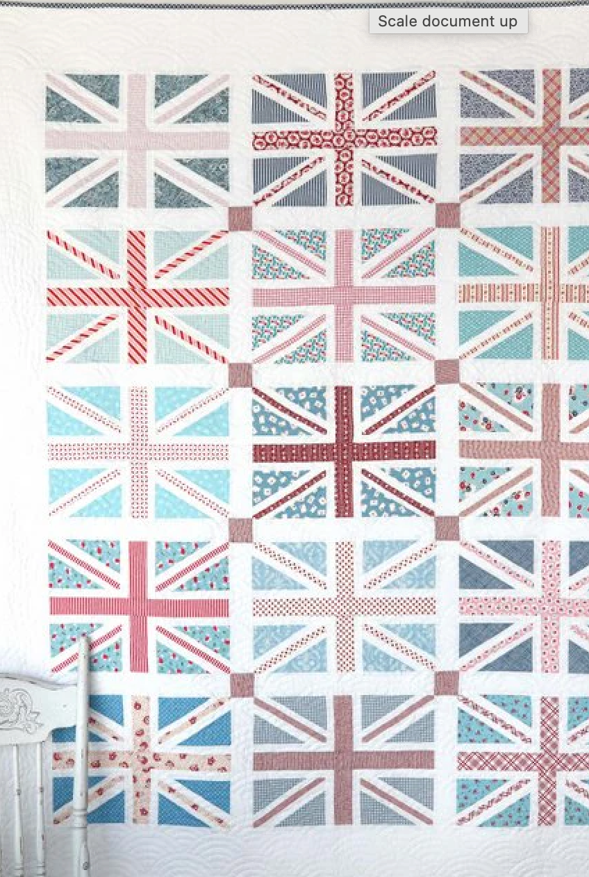 Regent Street Union Jack Quilt - Paper Pattern