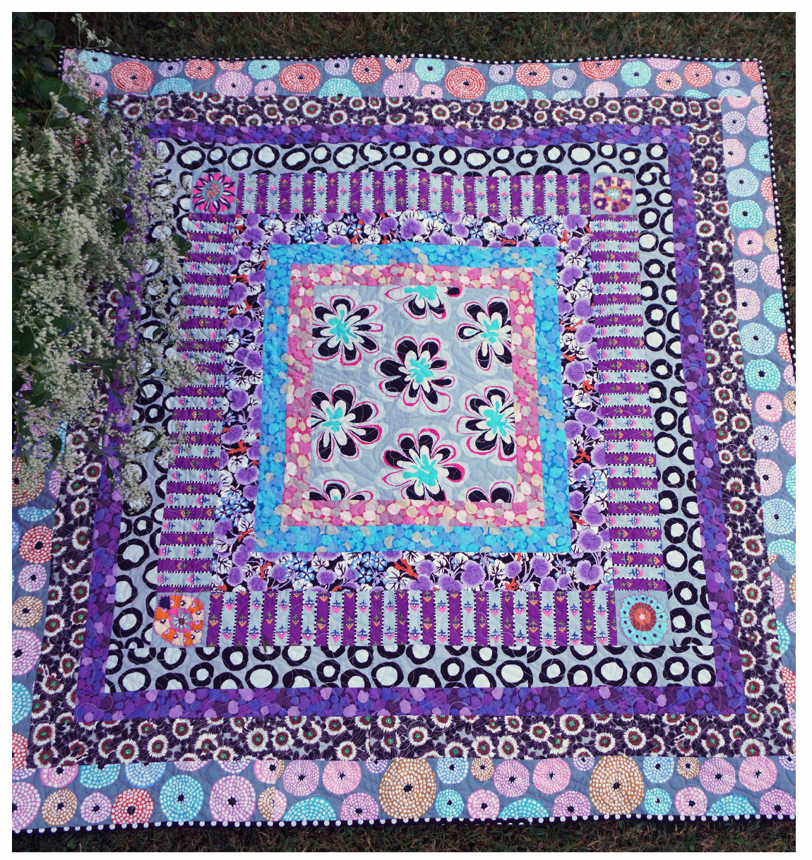 Misty Squares Quilt - Download PDF Pattern