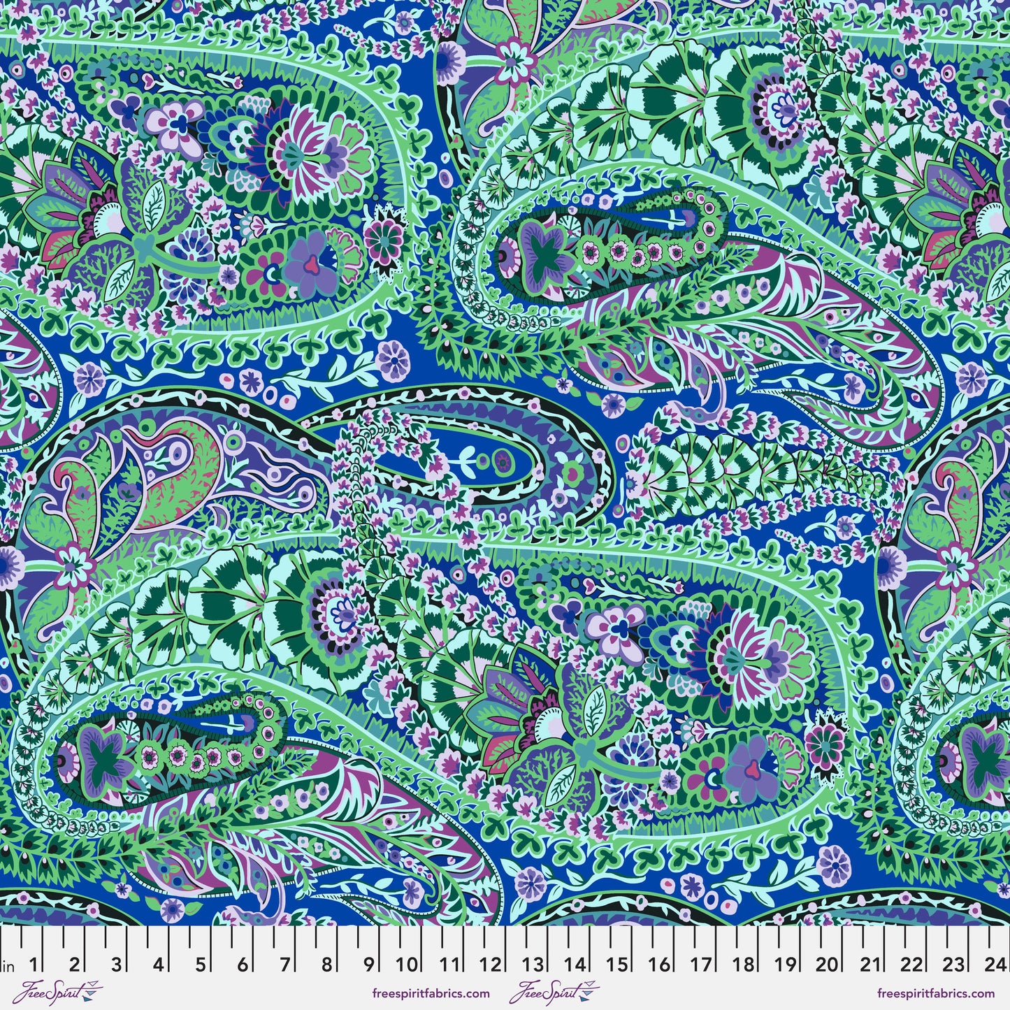 PAISLEY JUNGLE COBALT PWGP060 August 2022 Kaffe Fassett