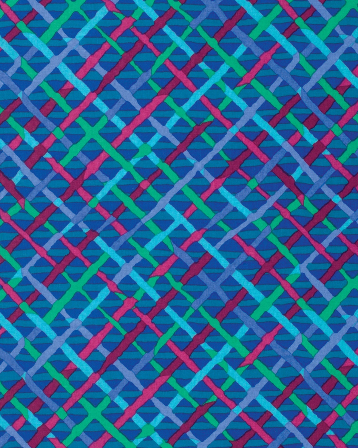 MAD PLAID COBALT Blue PWBM037 Brandon Mably